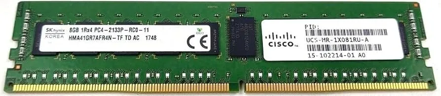 CISCO 8GB Memory Module DIMM DDR4 2133MHz 1Rx4 PC4-17000 - 15-102214-01