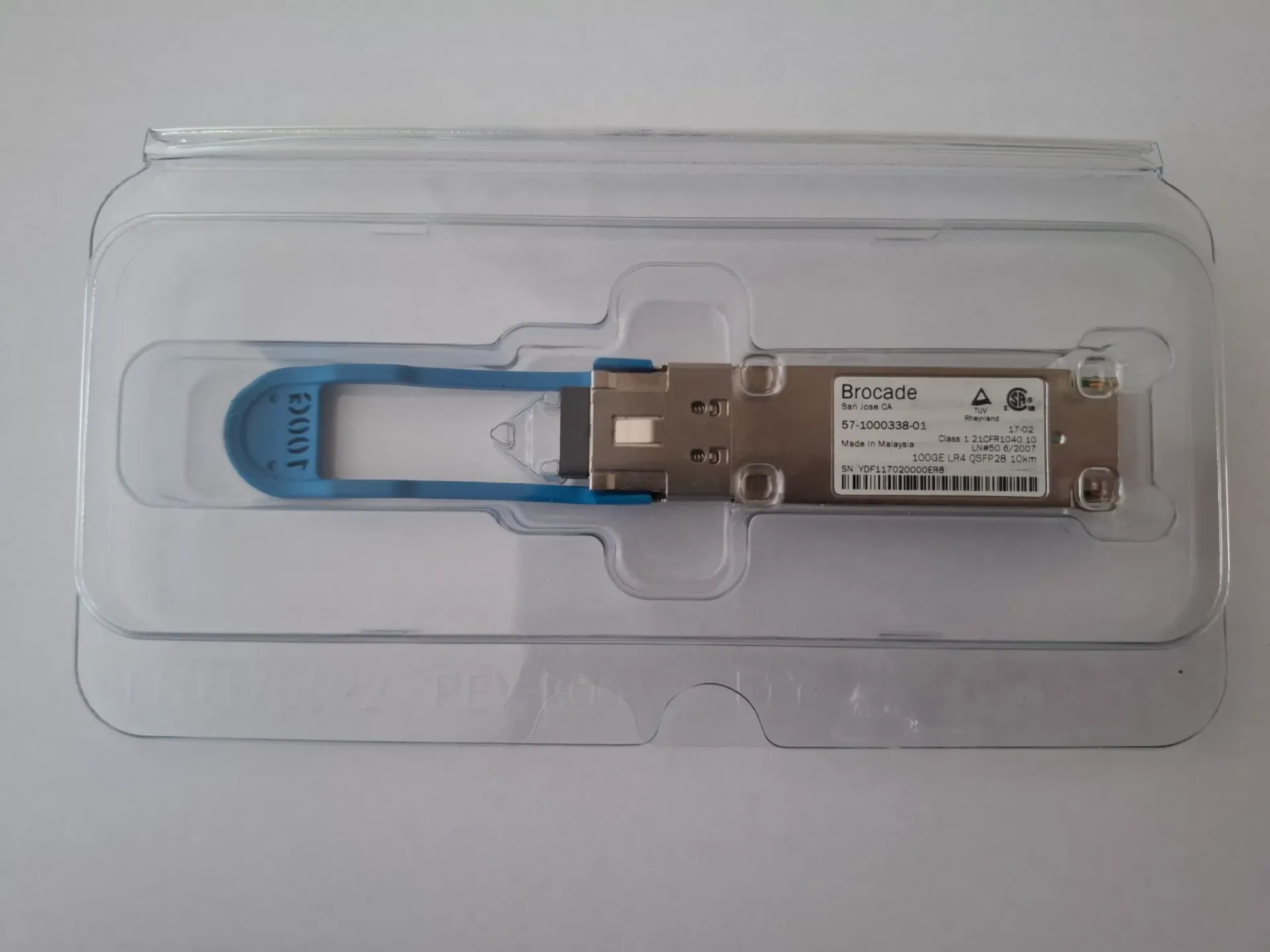[57-1000338-01] Brocade-Foundry 100GBase-LR4 Optical Trans 100G-QSFP28-LR4-10KM